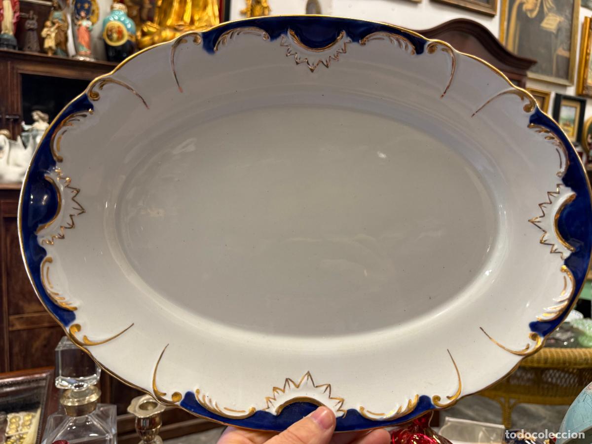 Antig&uuml;edades: ANTIGUA BANDEJA CERAMICA PICKMAN SEVILLA LA CARTUJA - MEDIDA 36,5X26,5 CM