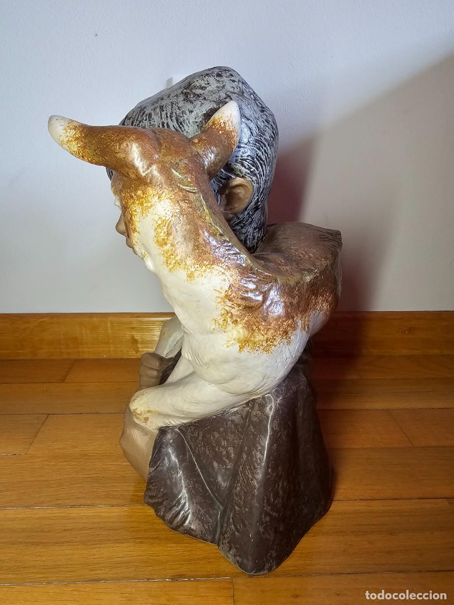 Antig&uuml;edades: Escultura busto de lladr&oacute; - Foto 4