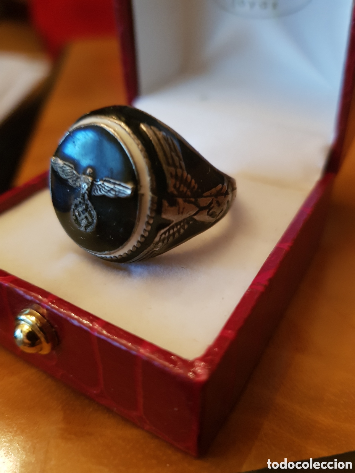 Antig&uuml;edades: ANTIGUO ANILLO TERCER REICH ORIGINAL ESMALTADO