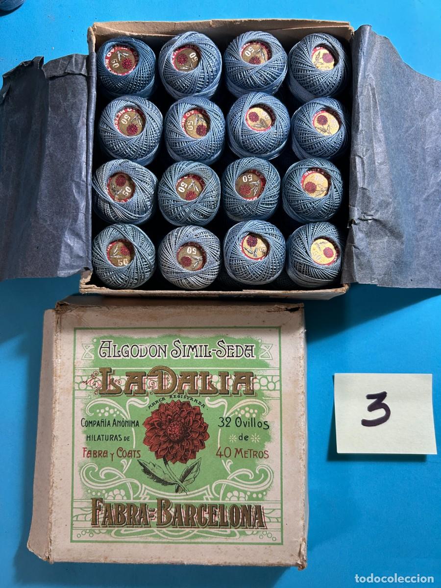 Antiquit&eacute;s: CAJA DE HILOS LA DALIA FABRA COATS - BARCELONA