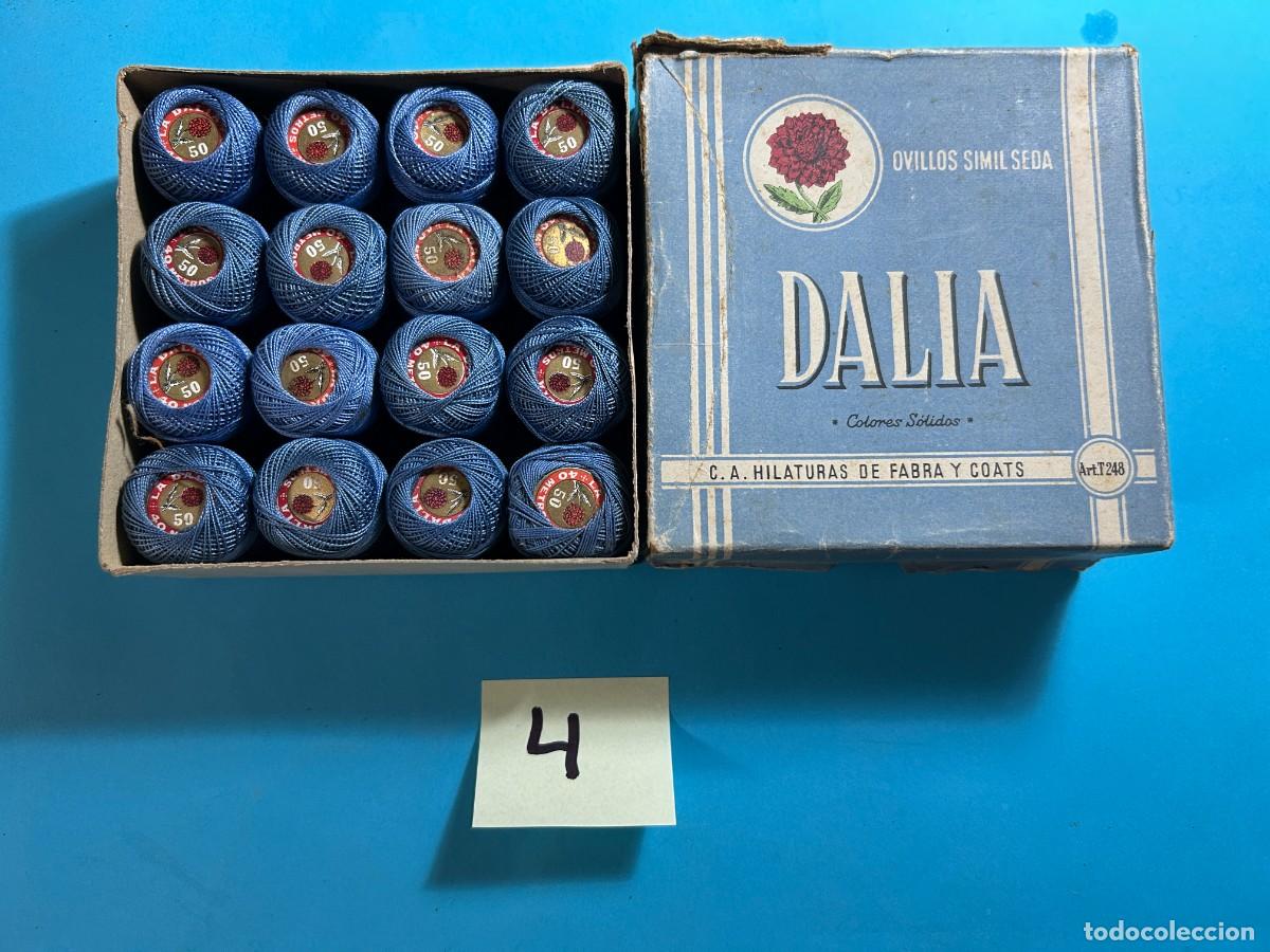 Antiquit&eacute;s: CAJA DE HILOS LA DALIA FABRA COATS - BARCELONA