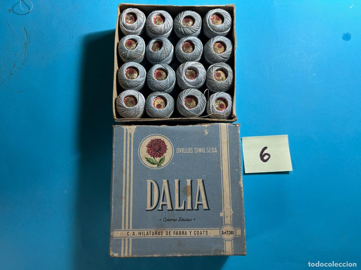 Antig&uuml;edades: CAJA DE HILOS LA DALIA FABRA COATS - BARCELONA