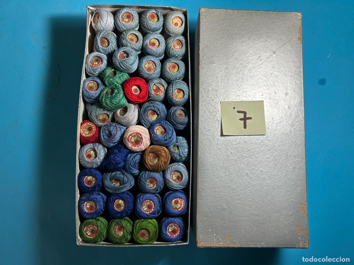 Antig&uuml;edades: CAJA DE HILOS LA DALIA FABRA COATS - BARCELONA