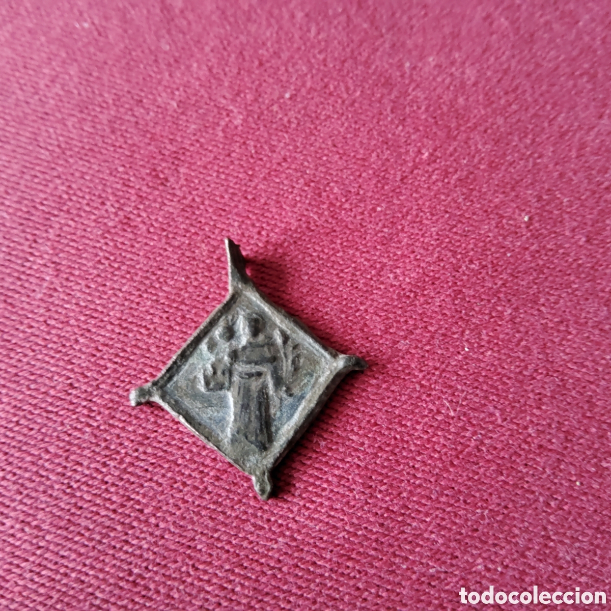 Antig&uuml;edades: ANTIGUA MEDALLA DE SAN ANTONIO DE PADUA Y LA VIRGEN DE LORETO CON EL NI&Ntilde;O, SEGUNDA MITAD SIGLO XVI