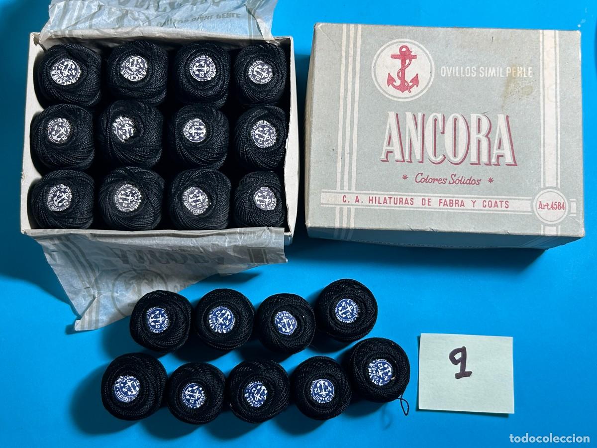 Antig&uuml;edades: CAJA DE HILOS ANCORA HILATURAS FABRA Y COATS - BARCELONA