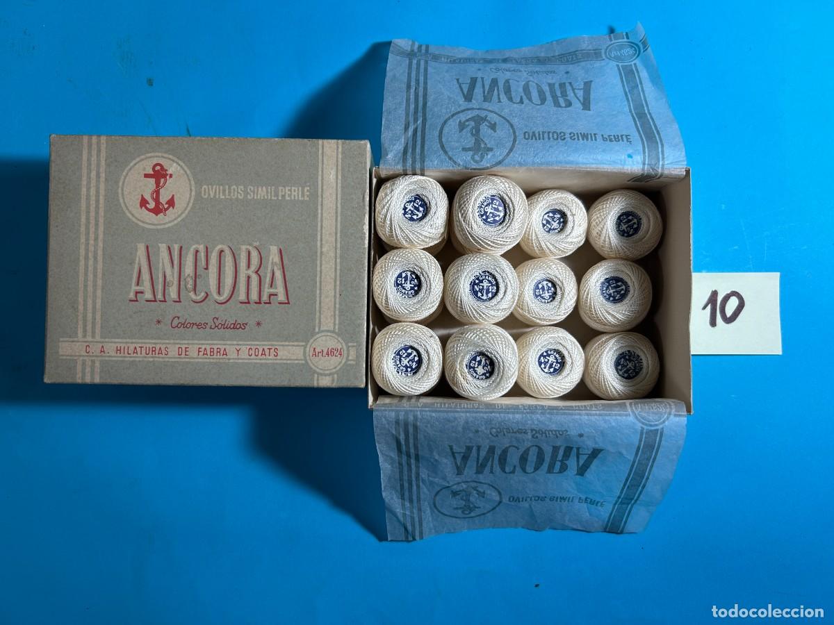 Antig&uuml;edades: CAJA DE HILOS ANCORA HILATURAS FABRA Y COATS - BARCELONA