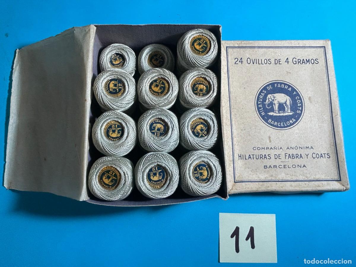 Antig&uuml;edades: CAJA DE HILOS ANCORA HILATURAS FABRA Y COATS - BARCELONA