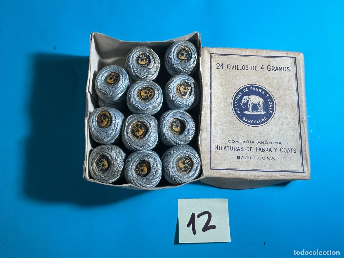 Antig&uuml;edades: CAJA DE HILOS ANCORA HILATURAS FABRA Y COATS - BARCELONA