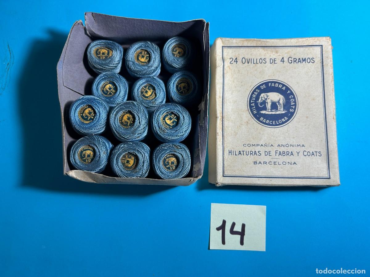 Antig&uuml;edades: CAJA DE HILOS ANCORA HILATURAS FABRA Y COATS - BARCELONA