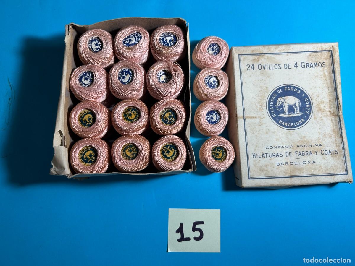 Antig&uuml;edades: CAJA DE HILOS ANCORA HILATURAS FABRA Y COATS - BARCELONA