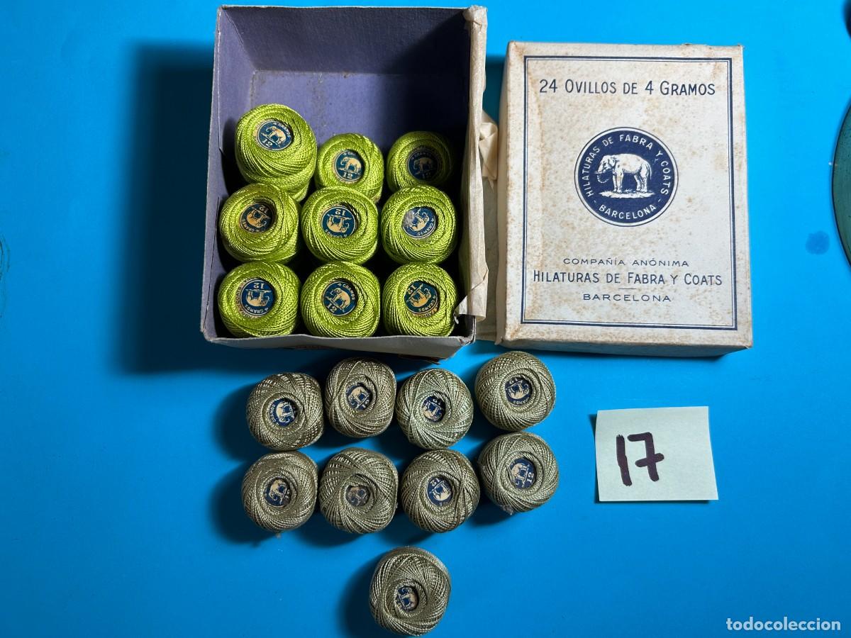 Antig&uuml;edades: CAJA DE HILOS ANCORA HILATURAS FABRA Y COATS - BARCELONA
