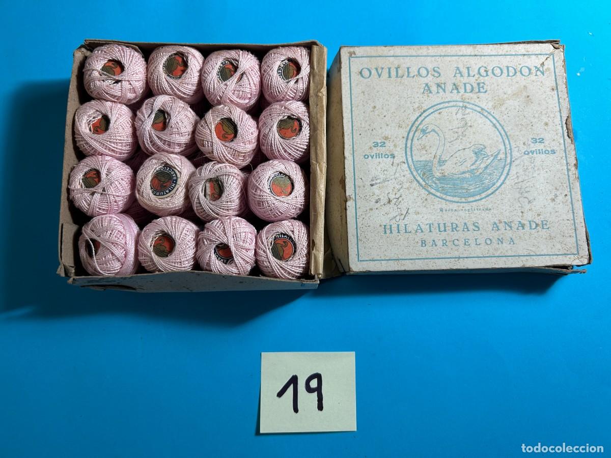 Antig&uuml;edades: CAJA DE HILOS ALGODON HILATURAS ANADE - BARCELONA