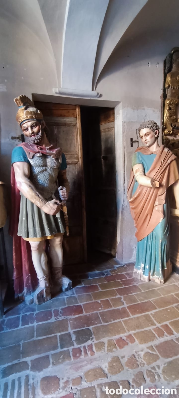 Antig&uuml;edades: Figuras antiguas policromadas - Foto 1
