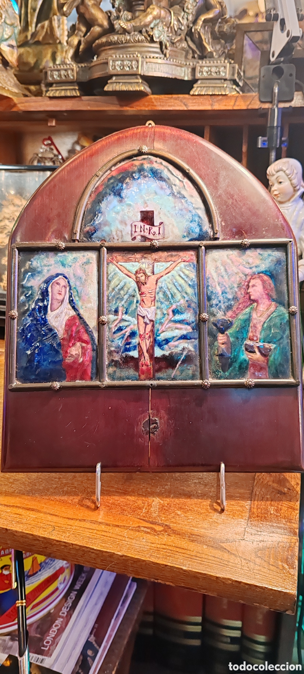 Antig&uuml;edades: Antiguo esmalte religioso - Foto 2