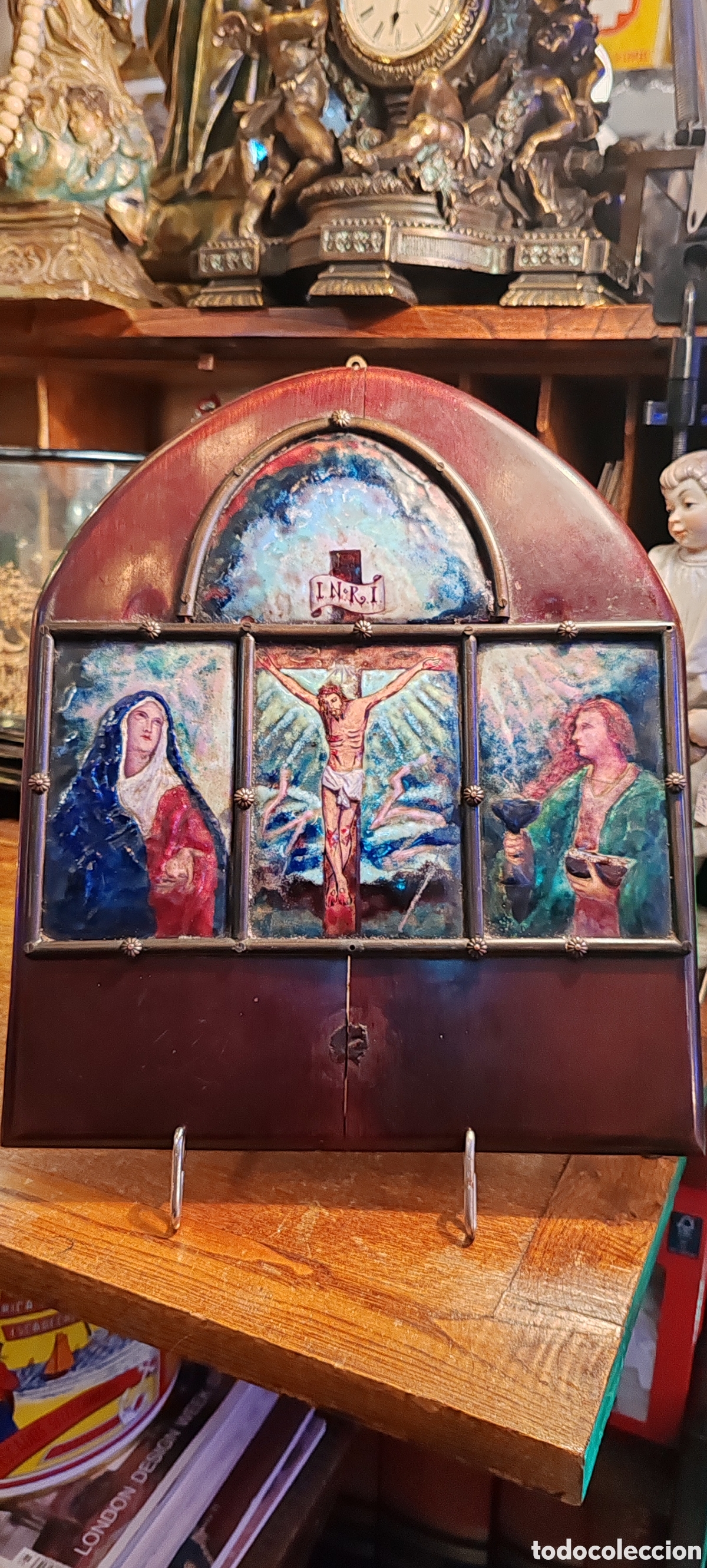 Antig&uuml;edades: Antiguo esmalte religioso - Foto 4