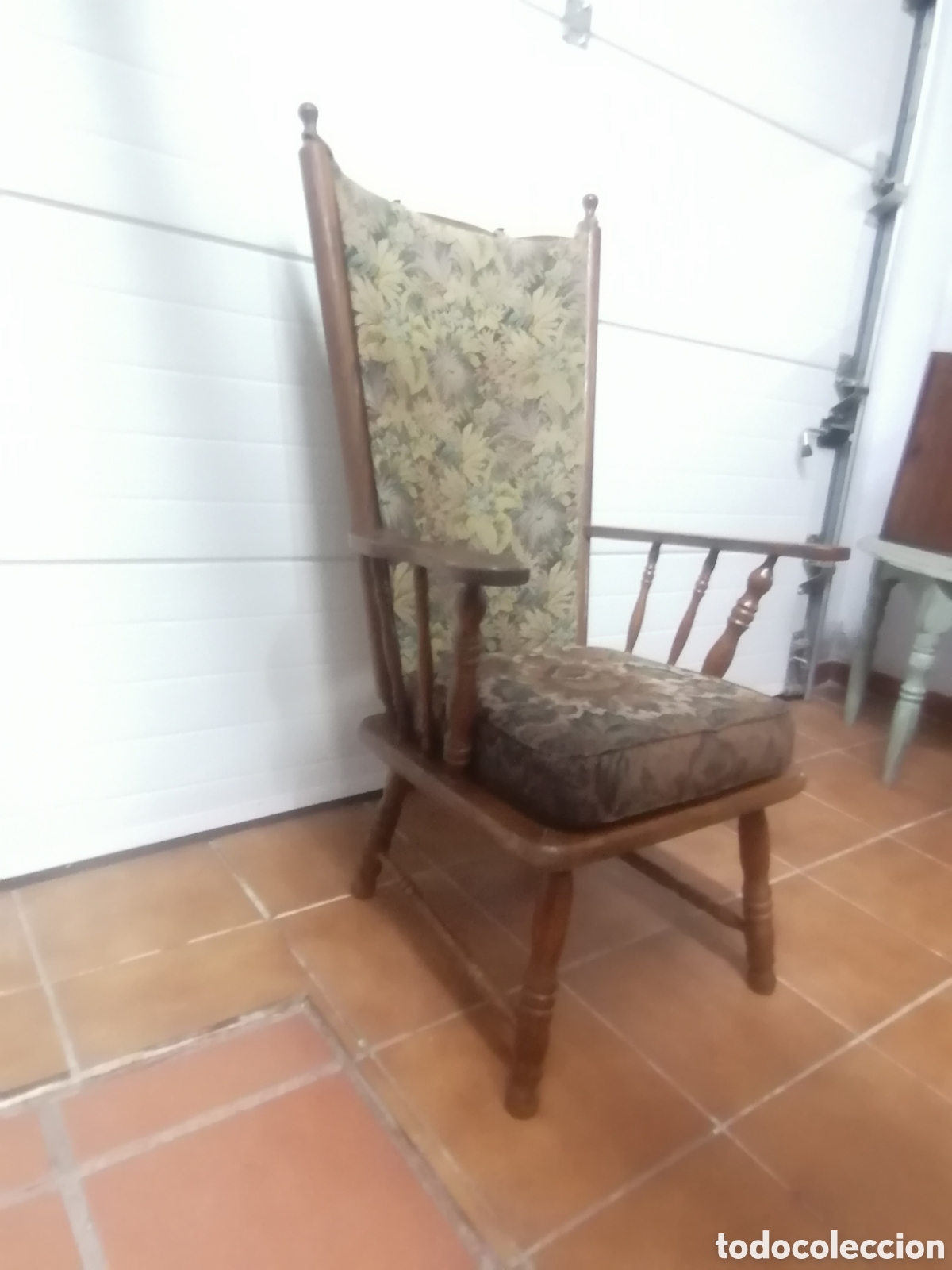 Antig&uuml;edades: Sill&oacute;n de escalera r&uacute;stico antiguo - Foto 3