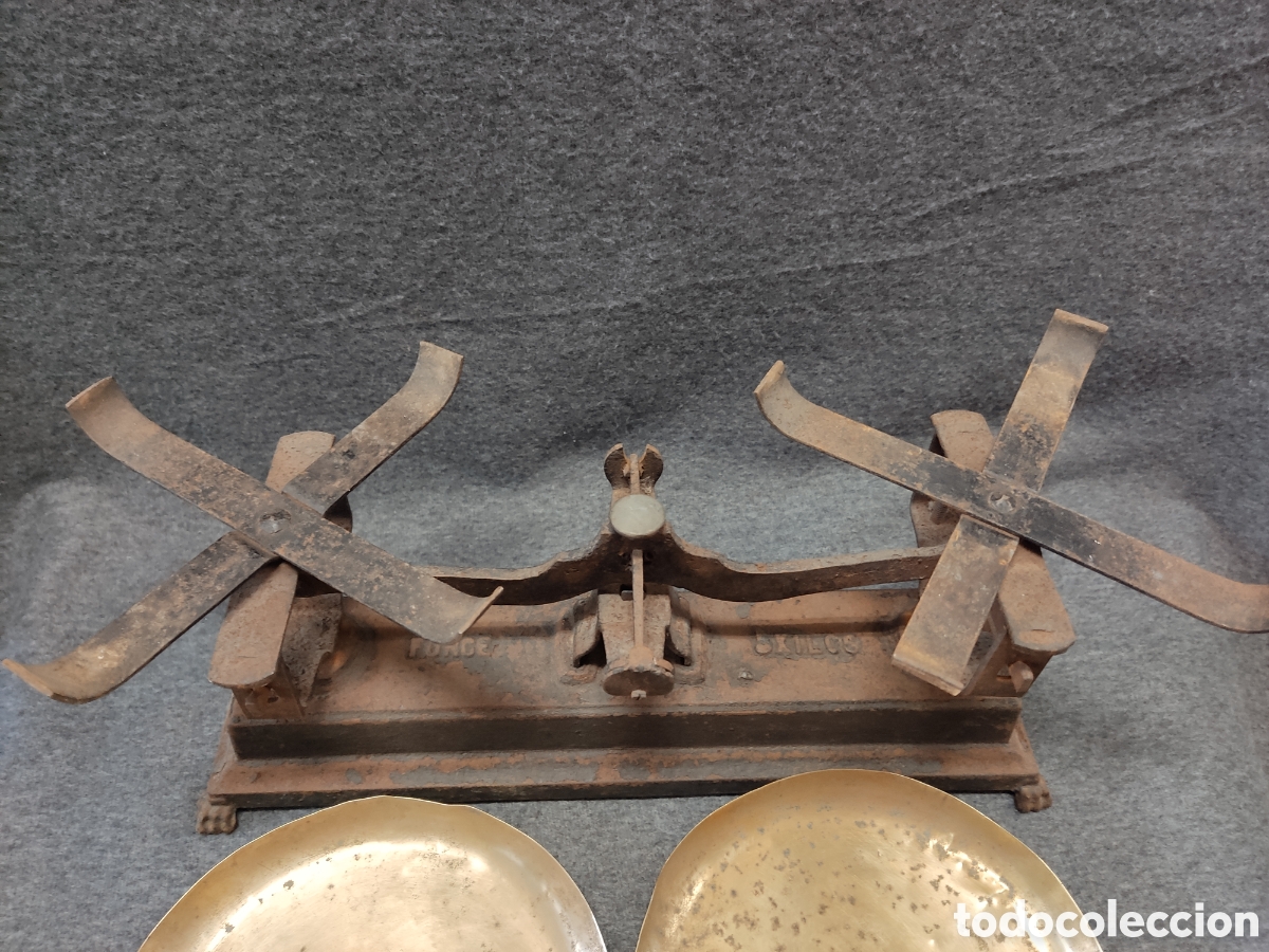 Antig&uuml;edades: Antigua balanza de platillos - Foto 5