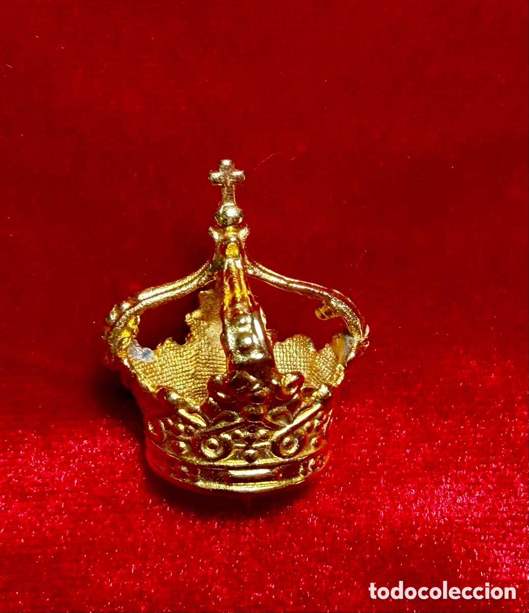 Antig&uuml;edades: Peque&ntilde;a corona imperio para imagen religiosa