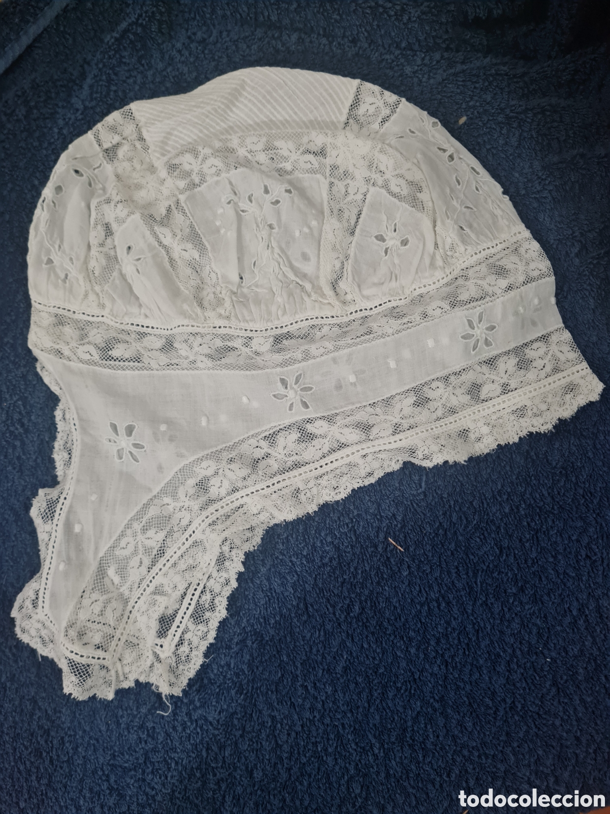 Antig&uuml;edades: Antiguo gorro de dormir - Foto 2