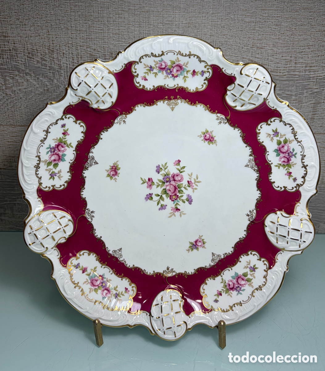 Antig&uuml;edades: Plato Rosenthal porcelana alemana vintage