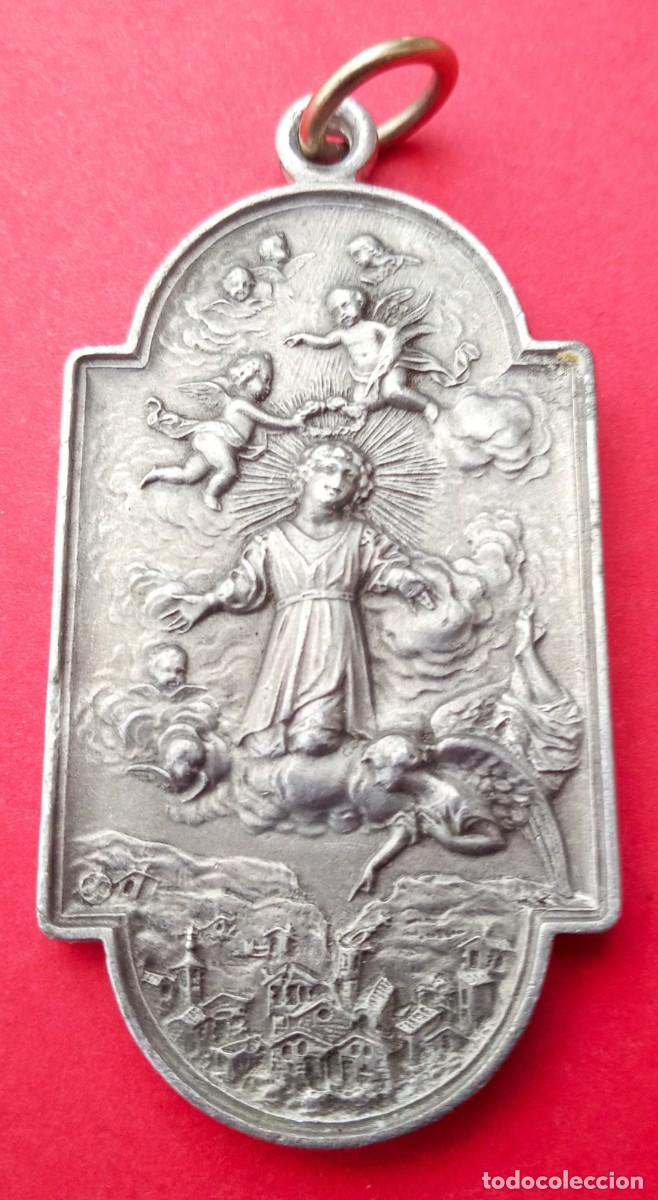 Antig&uuml;edades: Medalla Antigua San Mauro Patrono de Alcoy. Alicante.