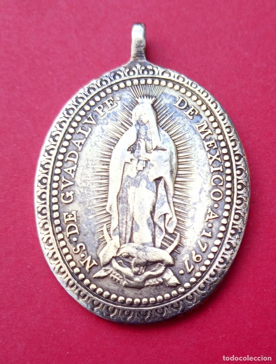 Antig&uuml;edades: Medalla Virgen de Guadalupe de M&eacute;xico A&ntilde;o 1797.