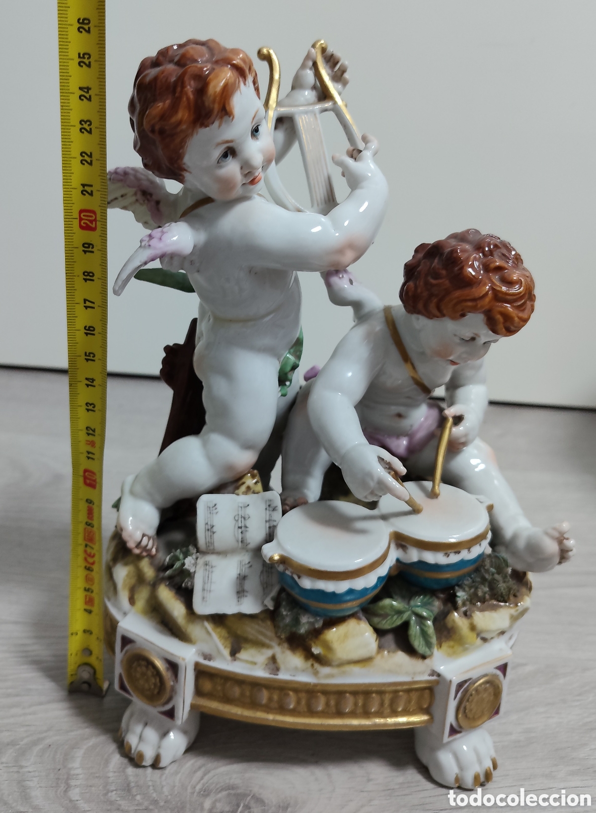 Antig&uuml;edades: Pareja de Querubines M&uacute;sicos (Algora) - Foto 6