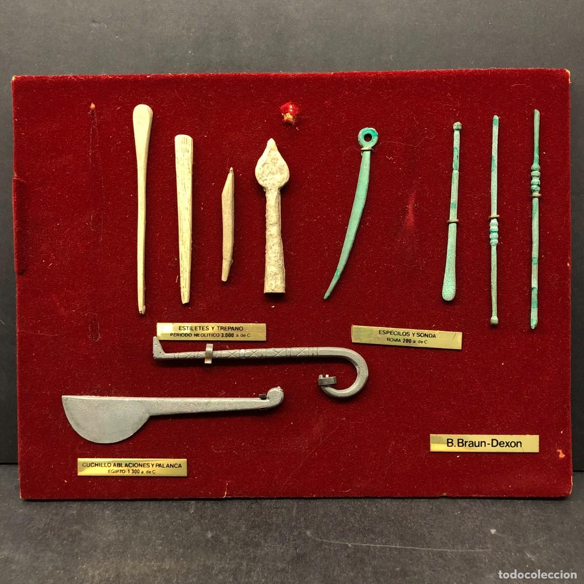 Antig&uuml;edades: ANTIGUA COLECCI&Oacute;N DE INSTRUMENTOS QUIRURGICOS MINIATURA - A. DE C - B. BRAUN-DEXON / 1609