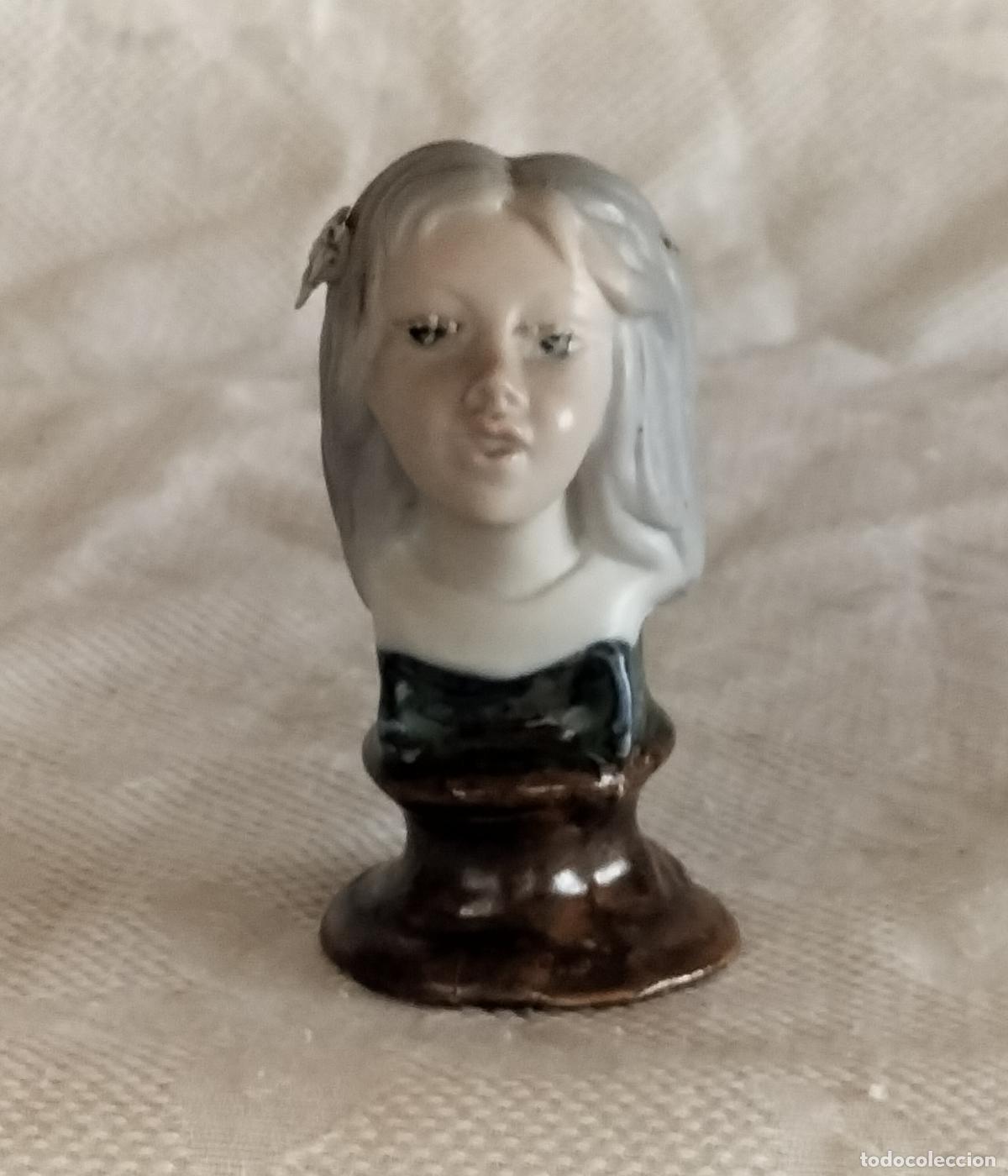 Antig&uuml;edades: BUSTO DE PORCELANA PINTADO A MANO DE RAM&Oacute;N INGL&Eacute;S (VALENCIA).