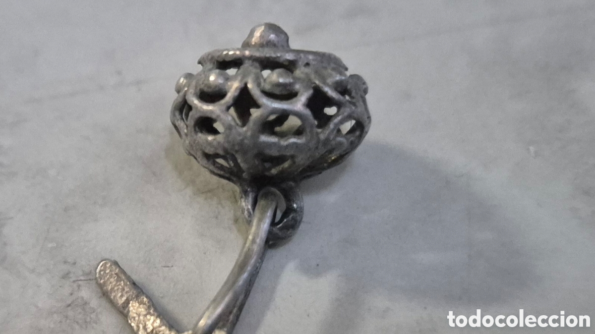 Antig&uuml;edades: Gemelos plata retro Bot&oacute;n Charro - Foto 2