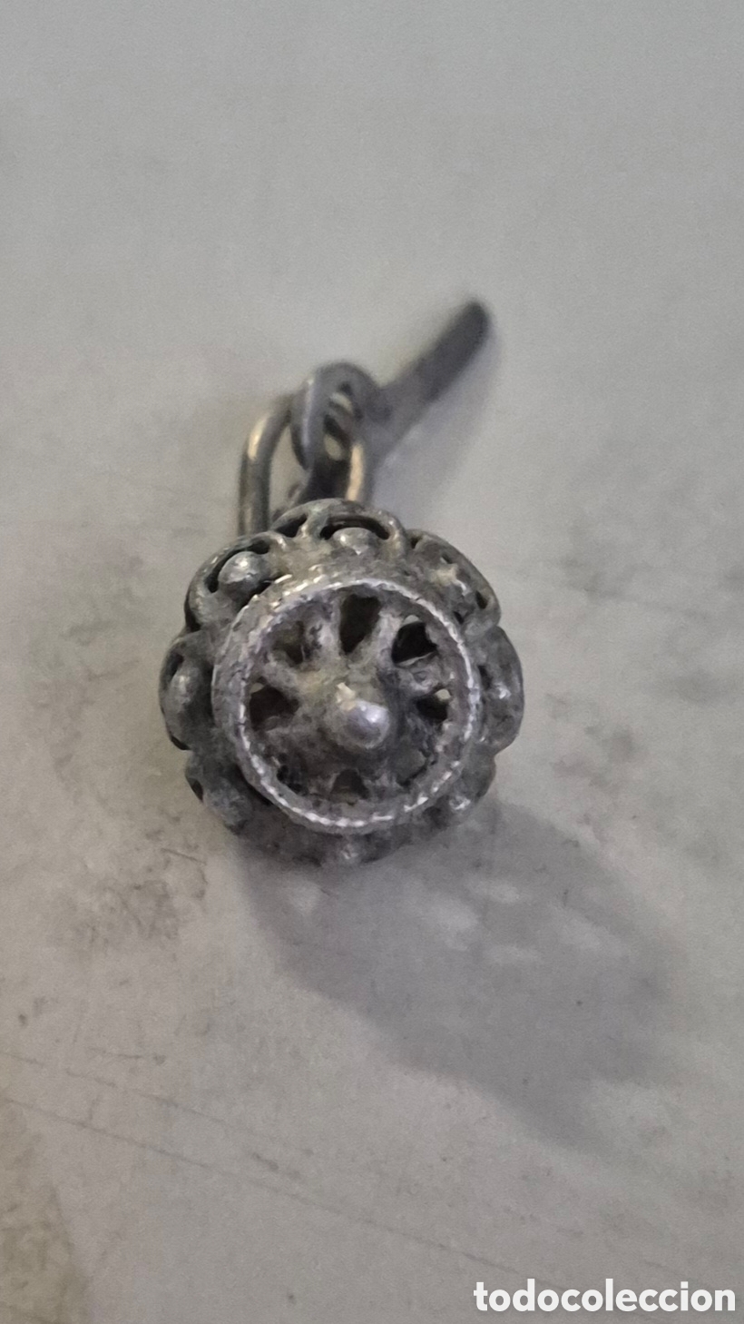 Antig&uuml;edades: Gemelos plata retro Bot&oacute;n Charro