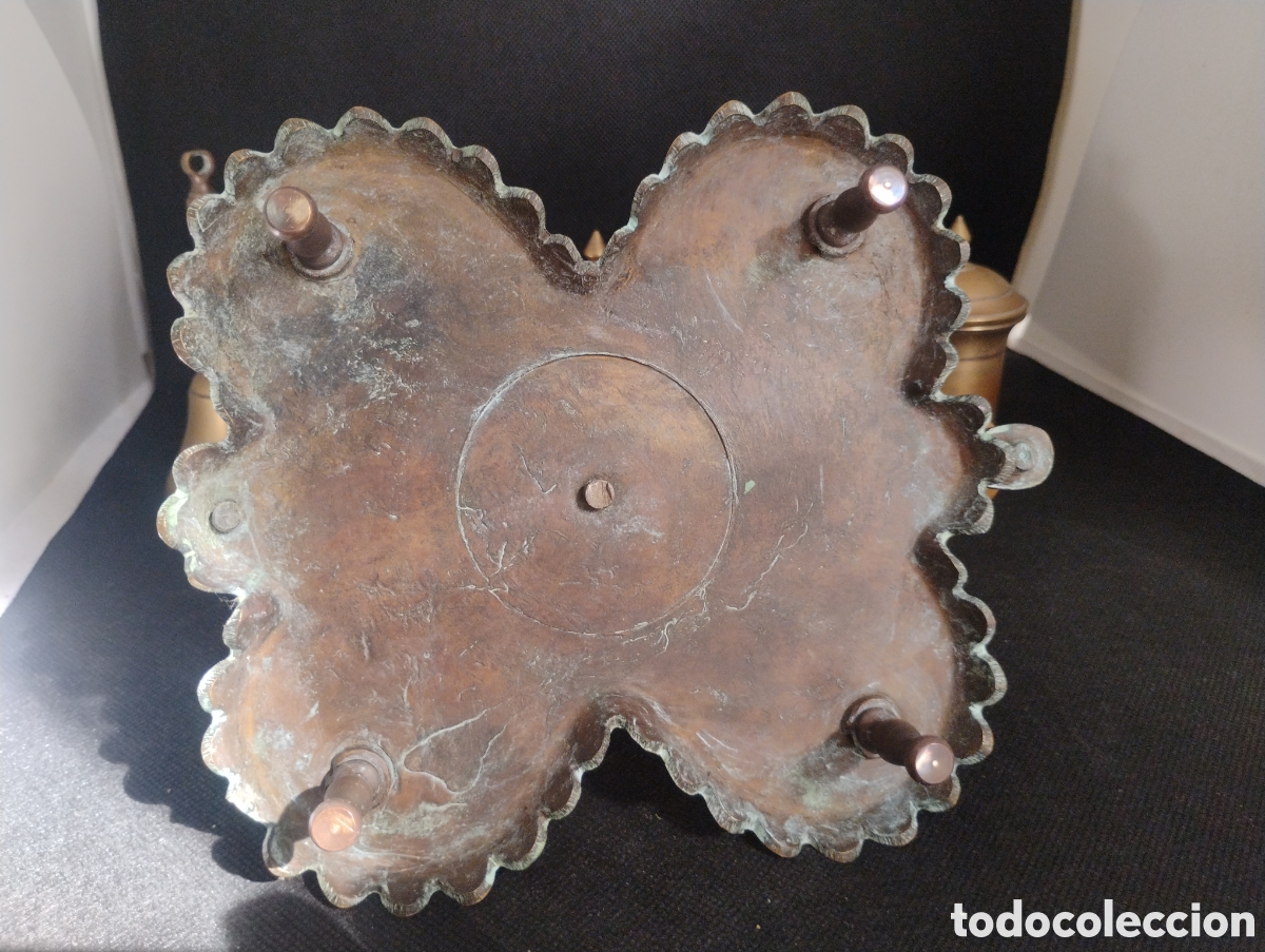 Antig&uuml;edades: Escribania en bronce siglo XIX - Foto 7