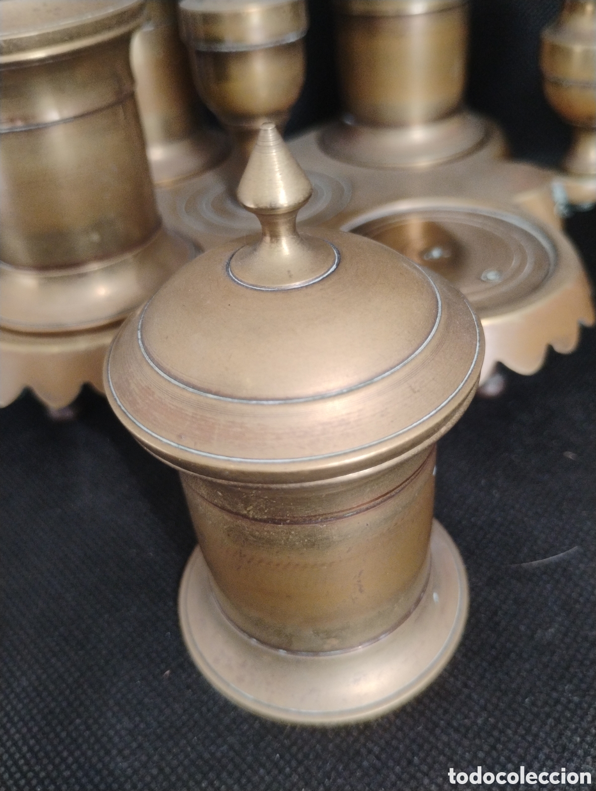 Antig&uuml;edades: Escribania en bronce siglo XIX - Foto 11