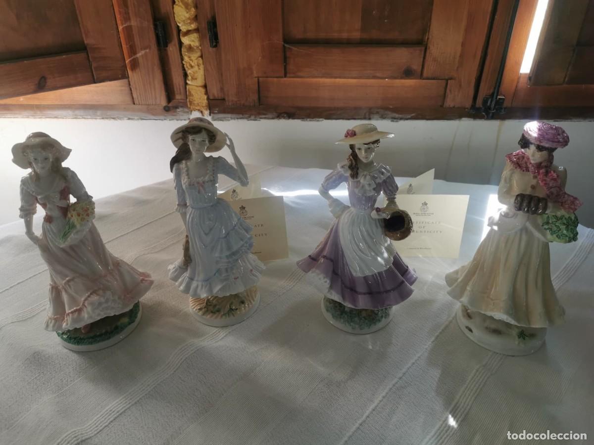Antig&uuml;edades: Royal Worcester Colecci&oacute;n Cuatro Estaciones &ndash; Juego de 4 Figuras: Primavera, Verano, Oto&ntilde;o e Inviern