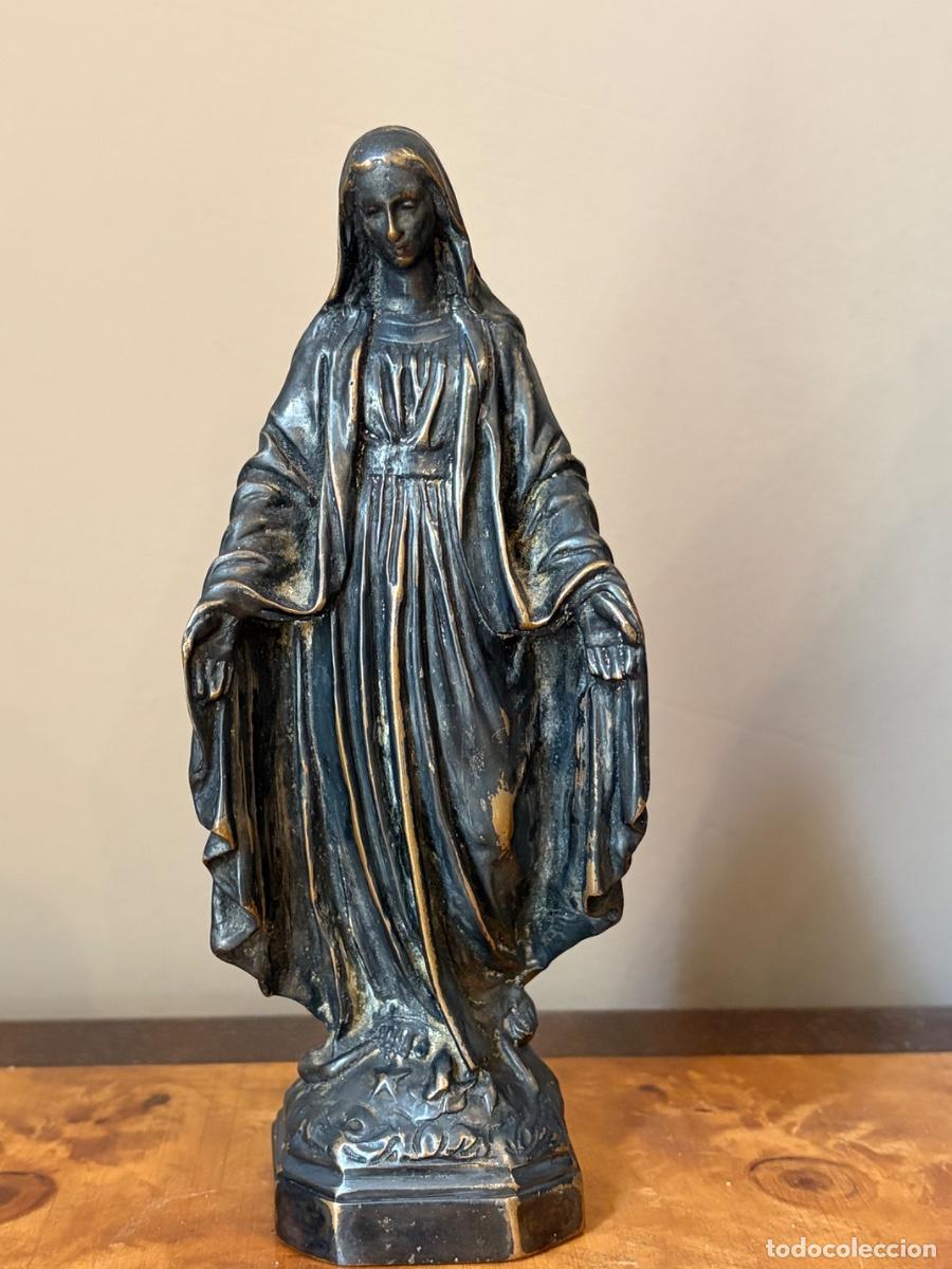 Antig&uuml;edades: ESCULTURA VIRGEN BRONCE PARIS