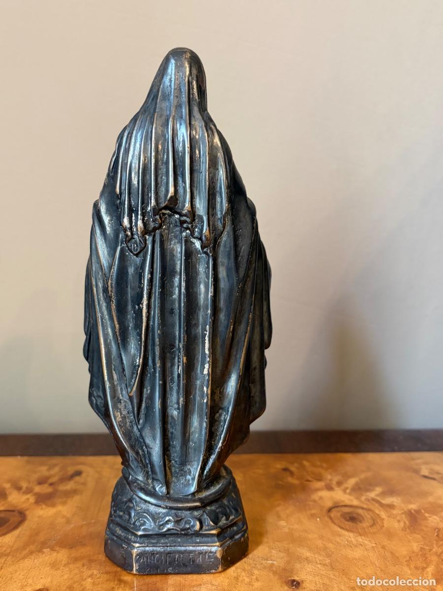 Antig&uuml;edades: ESCULTURA VIRGEN BRONCE PARIS - Foto 3