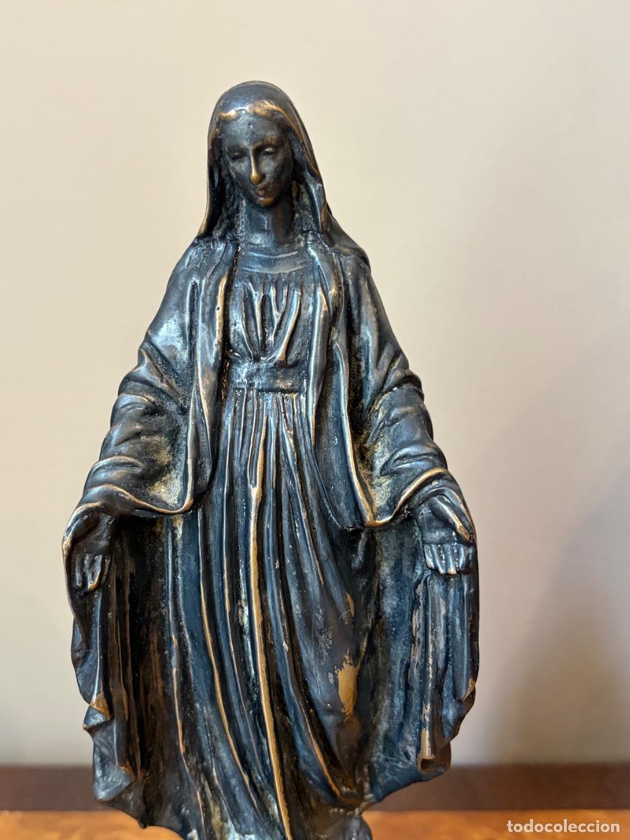 Antig&uuml;edades: ESCULTURA VIRGEN BRONCE PARIS - Foto 7