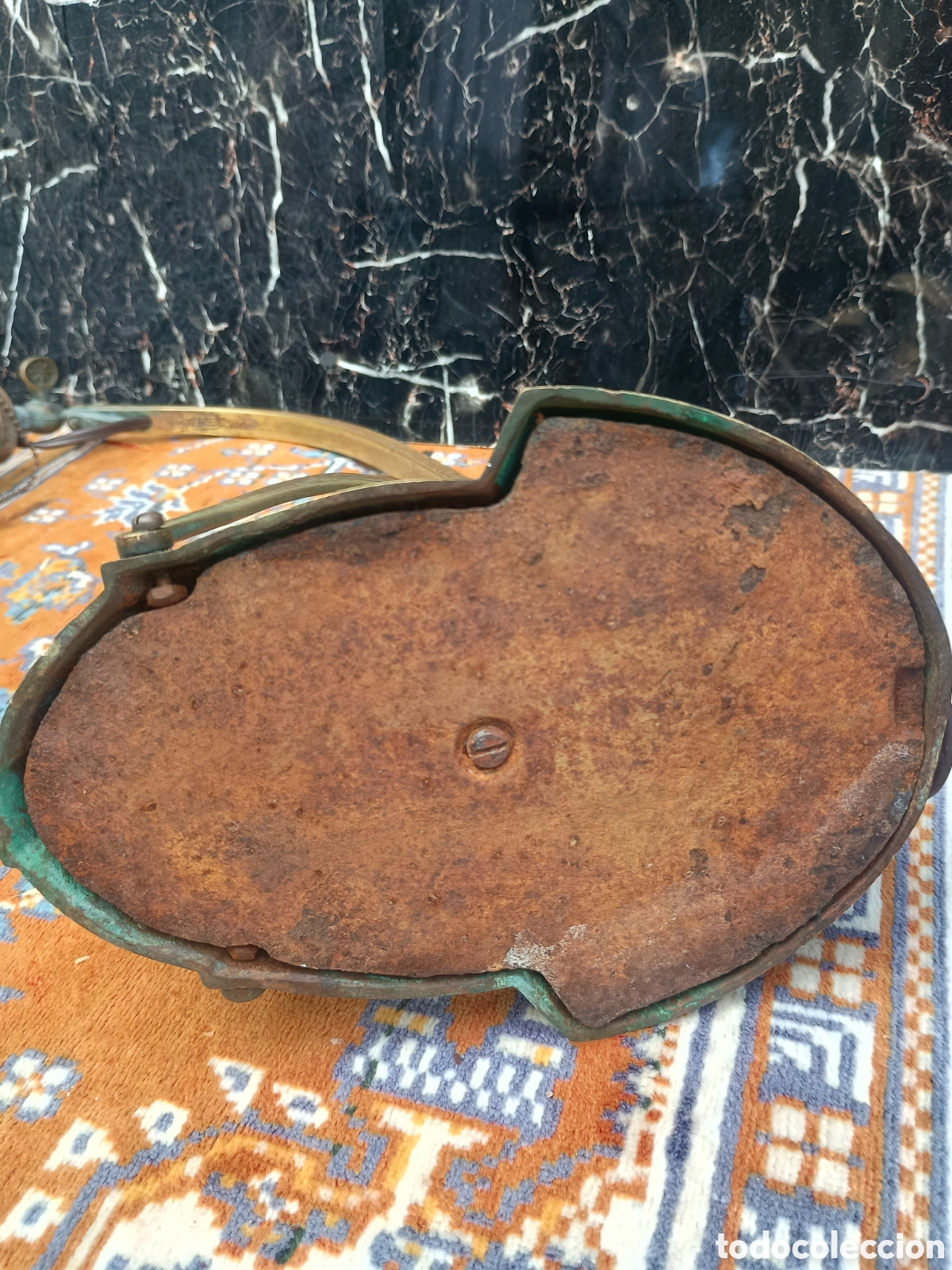 Antig&uuml;edades: L&aacute;mpara bronce Art Deco despacho - Foto 12