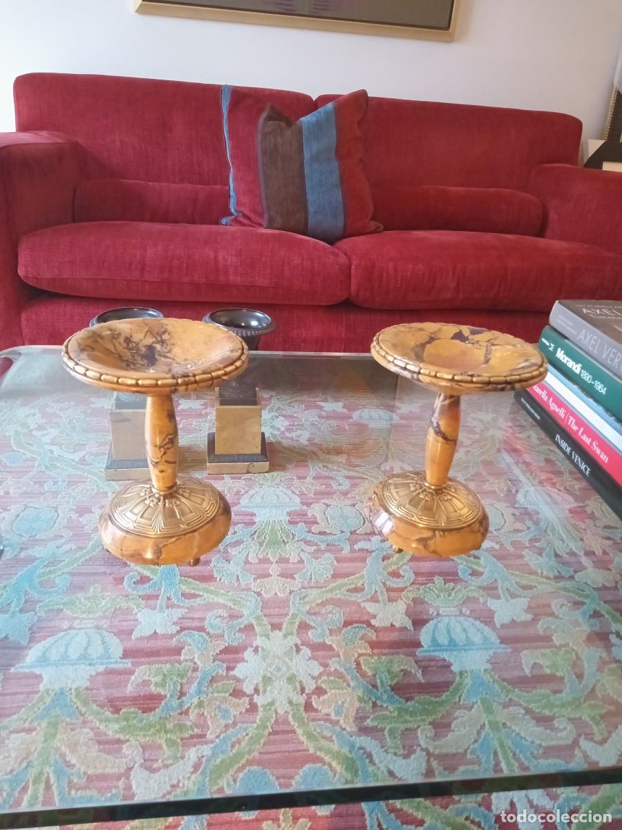Antig&uuml;edades: PAREJA DE TAZZAS FRANCESAS ART DECO