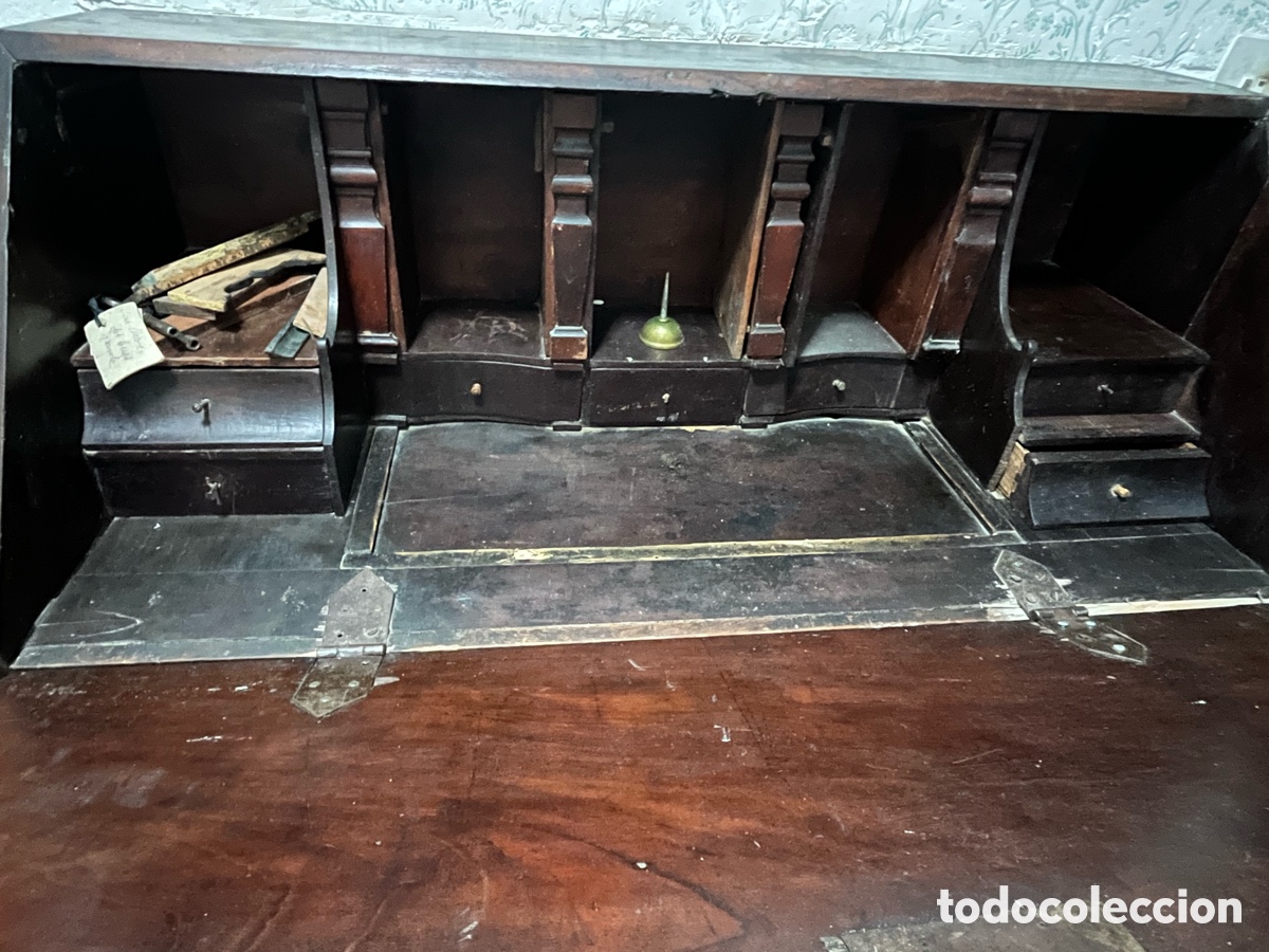 Antig&uuml;edades: ESCRITORIO MADERA MACIZA - Foto 4