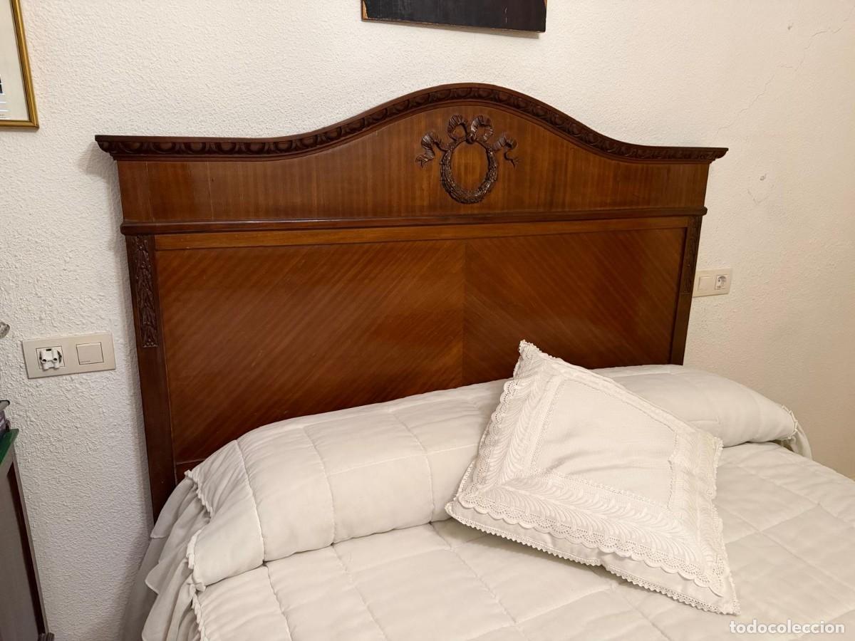 Antig&uuml;edades: Preciosa cama de caoba de los a&ntilde;os 30