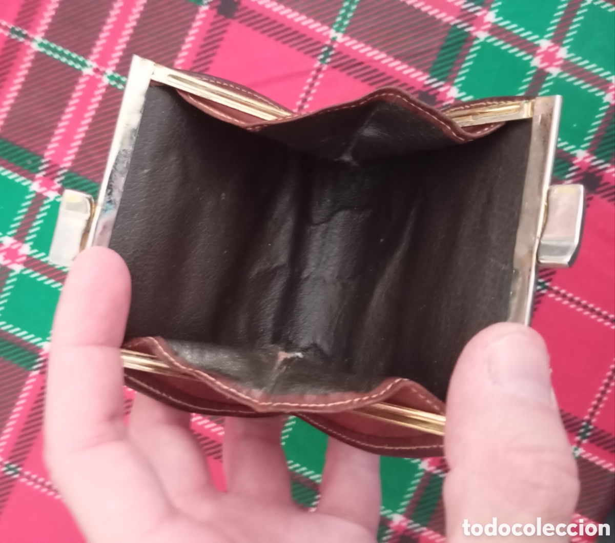 Antig&uuml;edades: Monedero cuero A. Pulido - Foto 3