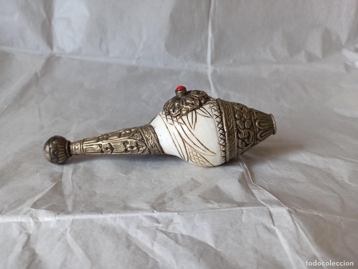 Antiques: Conchiglia votiva Tibet XIX secolo