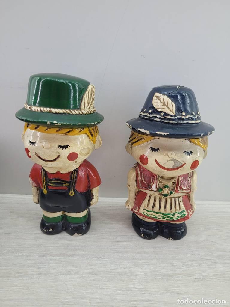 Antig&uuml;edades: PAREJA FIGURAS DECORATIVAS - Foto 2