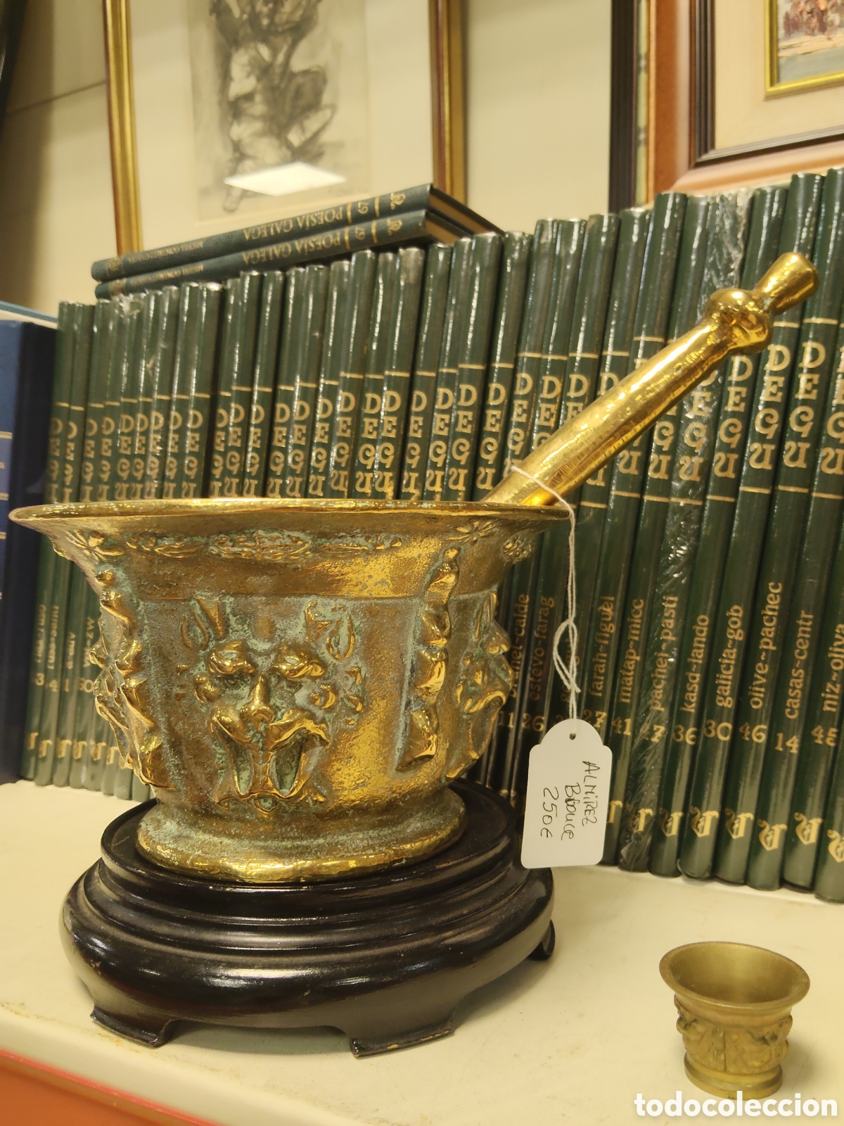Antig&uuml;edades: Impresionante mortero de bronce - Foto 1