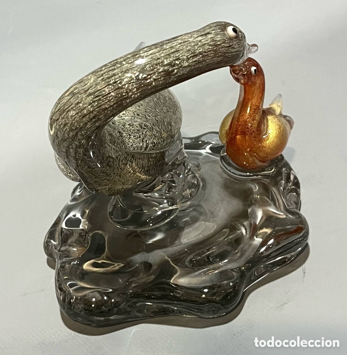 Antig&uuml;edades: PAREJA DE PATOS EN CRISTAL DE MURANO - Foto 4