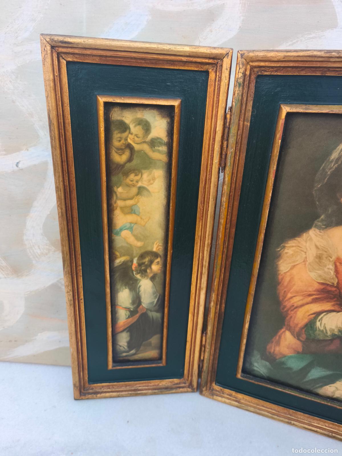 Antig&uuml;edades: TR&Iacute;PTICO DE VIRGEN CON NI&Ntilde;O. - Foto 3