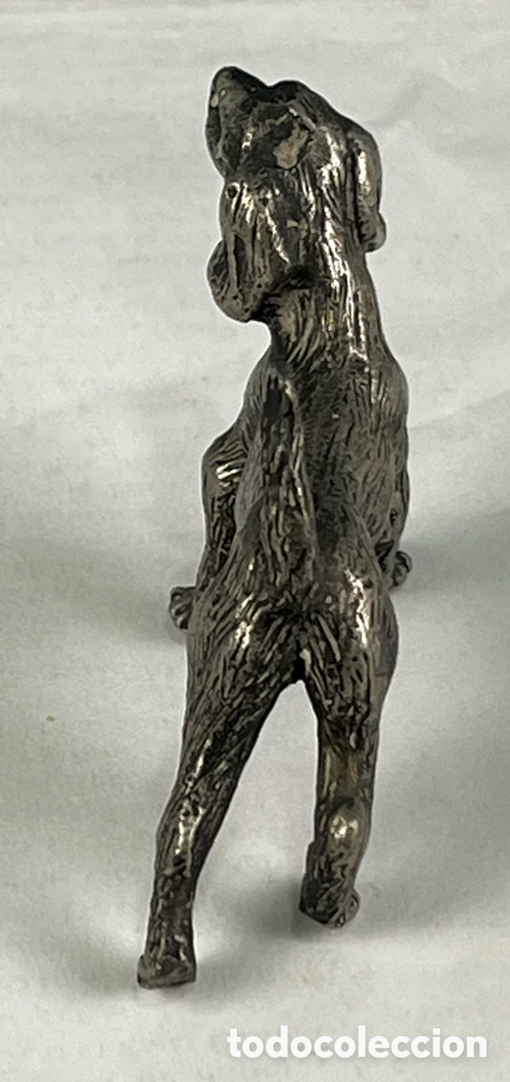 Antig&uuml;edades: PERRO EN PLATA MACIZA (BEAGLE?) - Foto 3