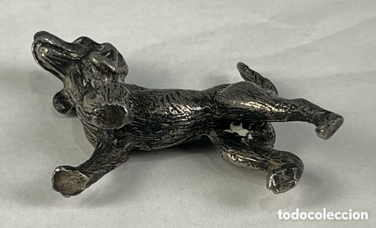 Antig&uuml;edades: PERRO EN PLATA MACIZA (BEAGLE?) - Foto 5