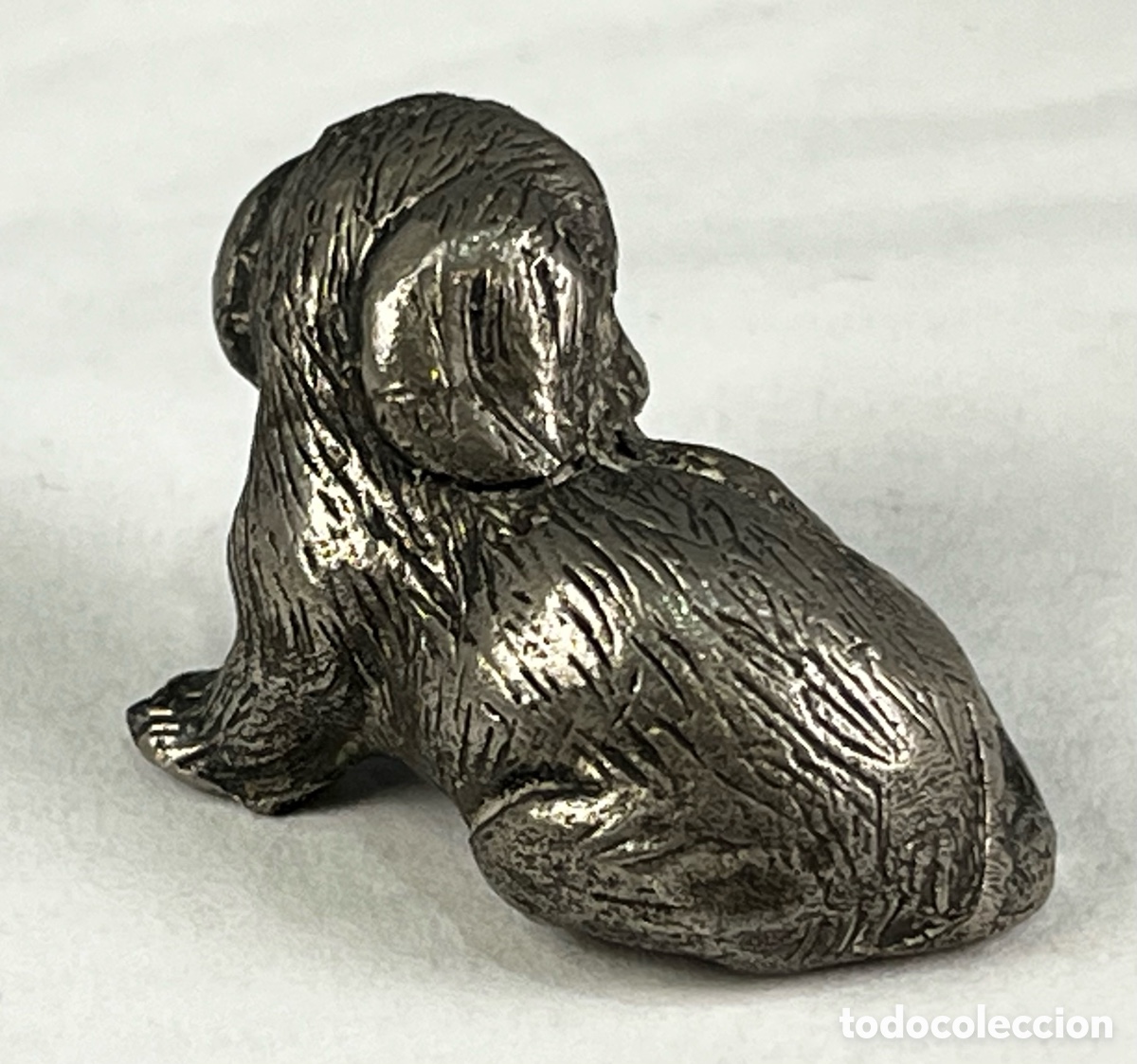 Antig&uuml;edades: PERRITO DE PLATA MACIZA - Foto 3